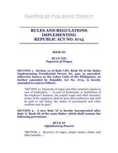 rules and regulations implementing republic act no. 6715