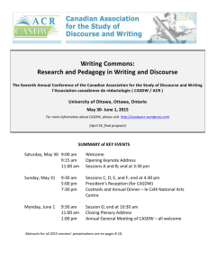 Writing Commons: Research and Pedagogy in Writing and Discourse