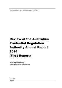 Review of the Australian Prudential Regulation Authority Annual