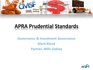 APRA Prudential Standards