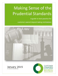 Making Sense of the Prudential Standards (COBA)