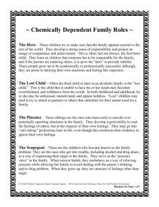 Chemically Dependent Family Roles