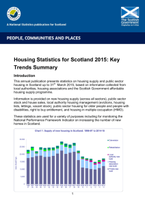 Housing Statistics for Scotland 2015: Key Trends Summary