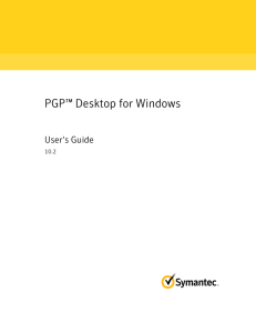 PGP™ Desktop for Windows User's Guide