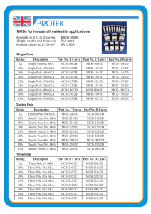 MCB 6KA Data Sheet