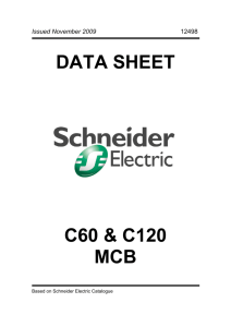 data sheet c60 & c120 mcb