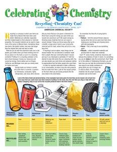 Recycling—Chemistry Can! - American Chemical Society