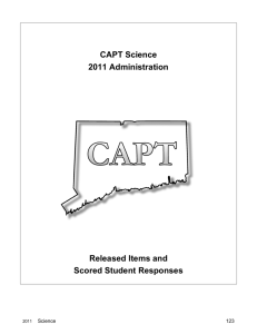 2011 3rd Gen CAPT Science released items