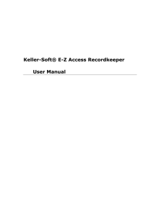 Keller-Soft EZ Access Recordkeeper