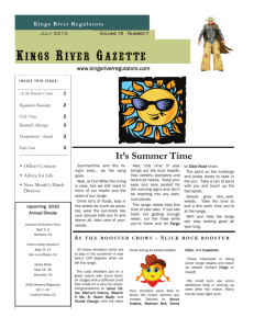 July - Kings River Regulators