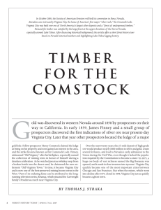 timber for the comstock - The Forest History Society
