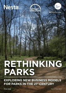 exploring new business models for parks in the 21 century