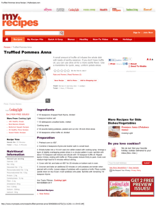 Truffled Pommes Anna Recipe | MyRecipes.com
