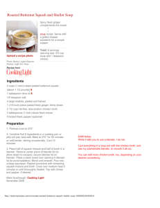 Roasted Butternut Squash and Shallot Soup Recipe | MyRecipes