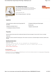 Page 1 of 1 Fire-Grilled Pork Chops Recipe Print Page | MyRecipes