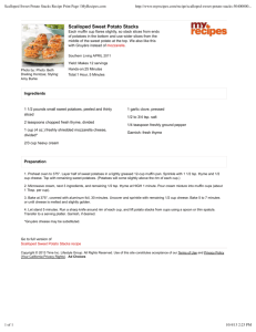 Scalloped Sweet Potato Stacks Recipe Print Page | MyRecipes.com