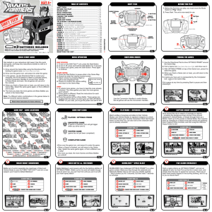 Transformers Animated Shift Tech Optimus Prime Handheld Game