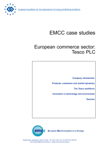 European commerce sector: Tesco PLC