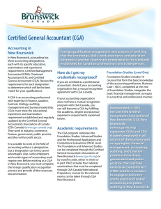 Certified General Accountant (CGA)