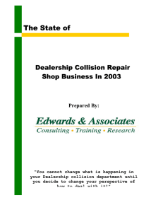 Collision Shop Presentation Outline