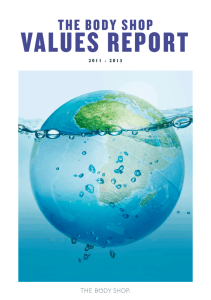 values report - The Body Shop