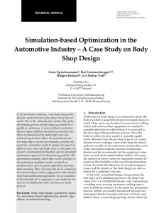 Simulation-based Optimization in the Automotive