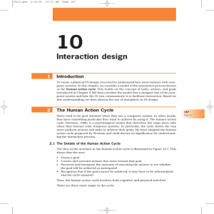 Interaction design - NUR – User interface design