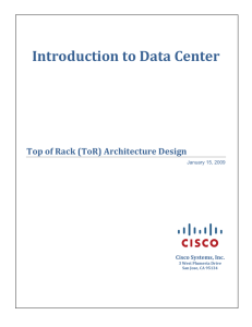 Introduction to Data Center