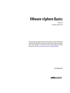 VMware vSphere Basics - ESXi 5.0