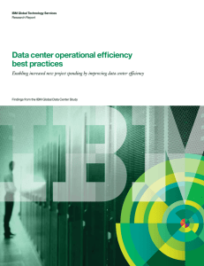 Data center operational efficiency best practices