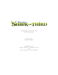 Shrek the Third Final Script Script