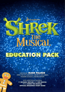 - Shrek The Musical