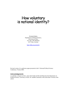 How voluntary is national identity?