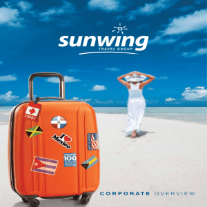 corporate overview - Sunwing Travel Group