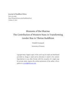 Blossoms of the Dharma: The Contribution of Western Nuns in