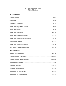 MLA and APA Writing Guide - Rockingham County Schools