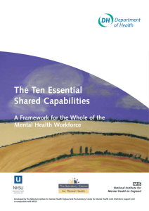 Ten Essential Shared Capabilities