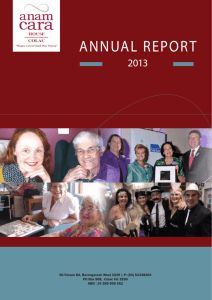 annual report - Anam Cara House Colac