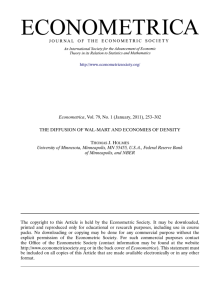 The Diffusion of Wal-Mart and Economies of Density