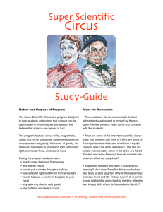 SSC Study-guide - Super Scientific Circus