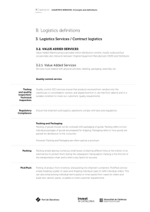 the Logistics definitions