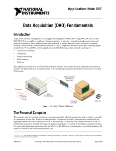 Data Acquisition (DAQ) Fundamentals