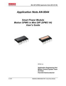 Smart Power Module Motion SPM® in Mini DIP (SPM3 V4) User's