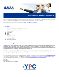 Young Professional Newsletter - April/May 2013