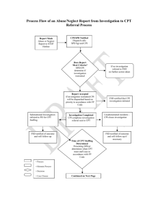 Process Flow Chart of Abuse and Neglect Referrals