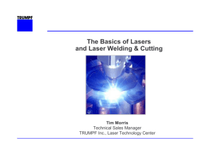 Laser Welding Basic By
