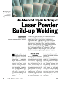 Laser Powder Build-up Welding