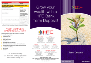 Term Deposit Brochure