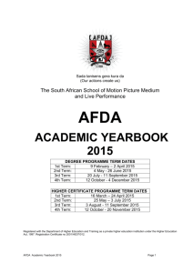 the 2015 academic yearbook/curriculum