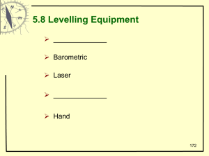 5.8 Levelling Equipment